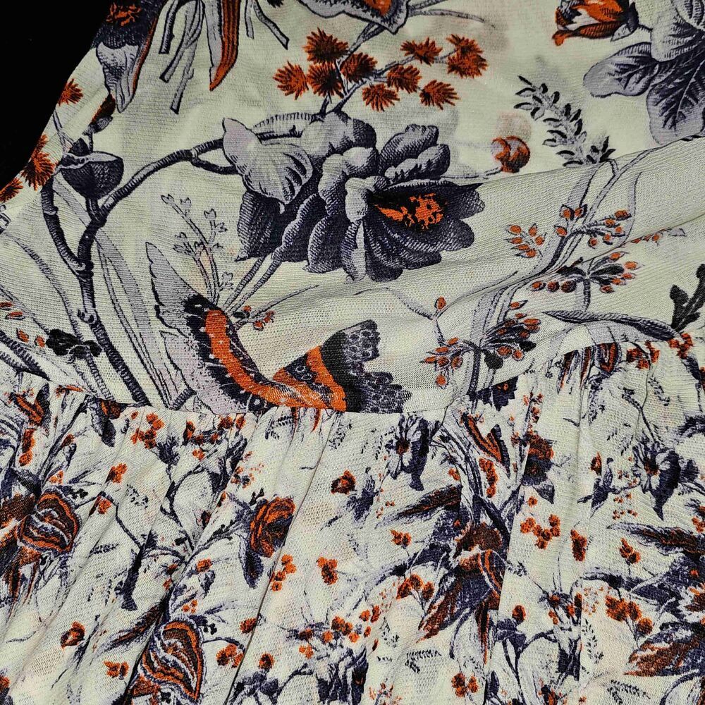 NWT Diane Von Furstenberg Toile‎ Bouquet Ivory Multi Lila Dress Large - Picture 3 of 5